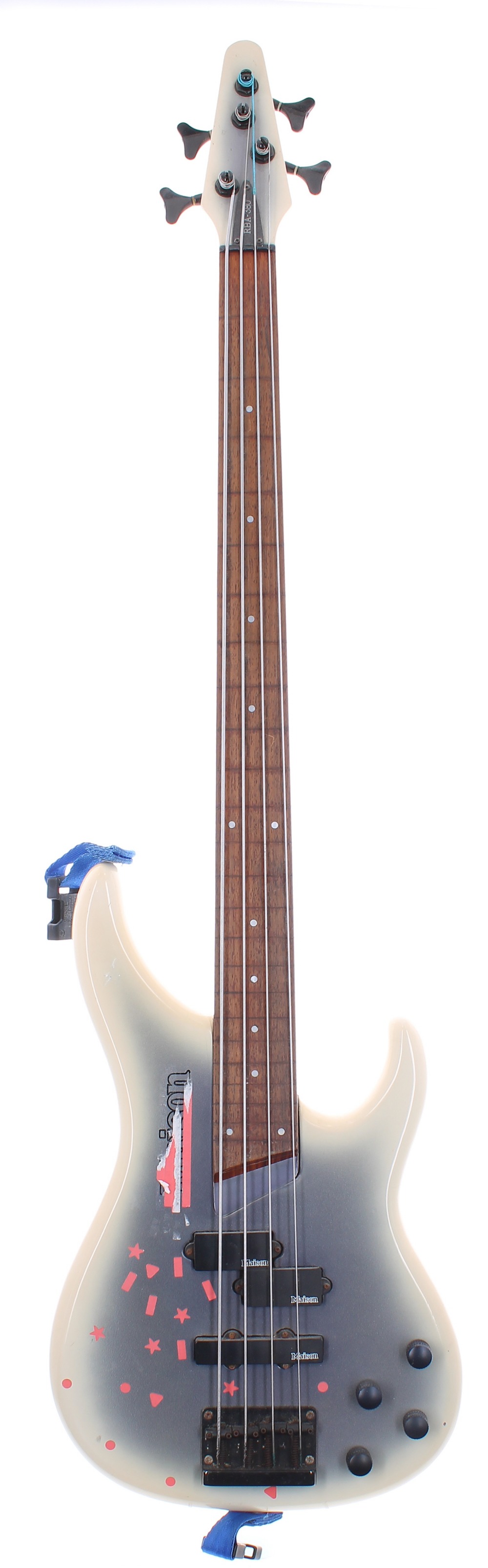 1980s Maison RBA-380 fretless conversion bass guitar, made in Korea ...