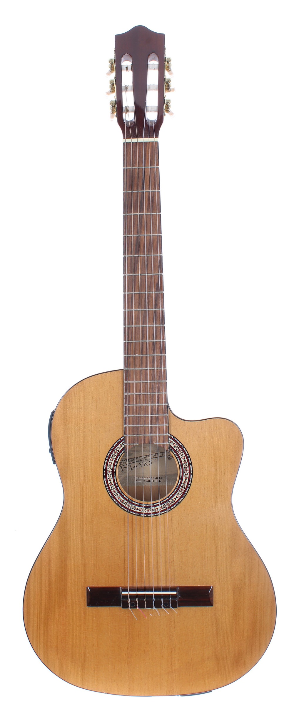2018 Tanglewood Winterleaf TWCE2 electric nylon string guitar, ser. no. YU18xxxxx8; Back and - Image 3 of 4