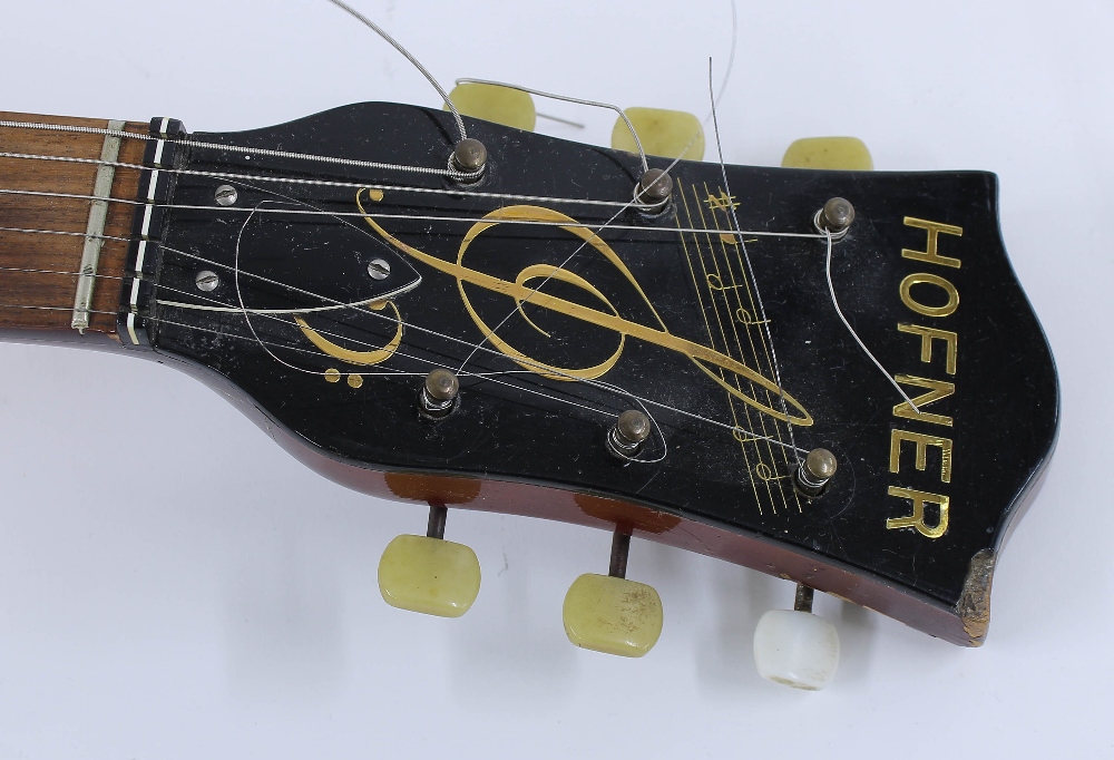 1963 Hofner Senator hollow body electric guitar, made in Germany, ser. no. 1xxx9; Finish: - Image 3 of 4