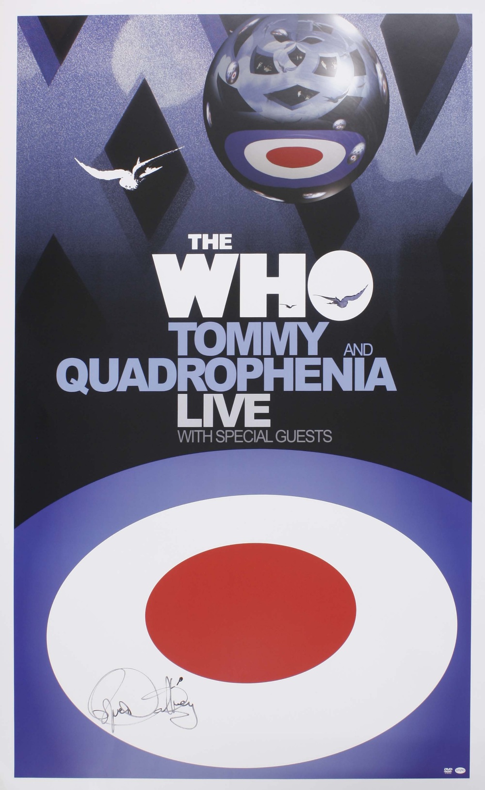 Roger Daltrey / The Who - autographed 'Tommy and Quadrophenia Live' poster, signed by Roger