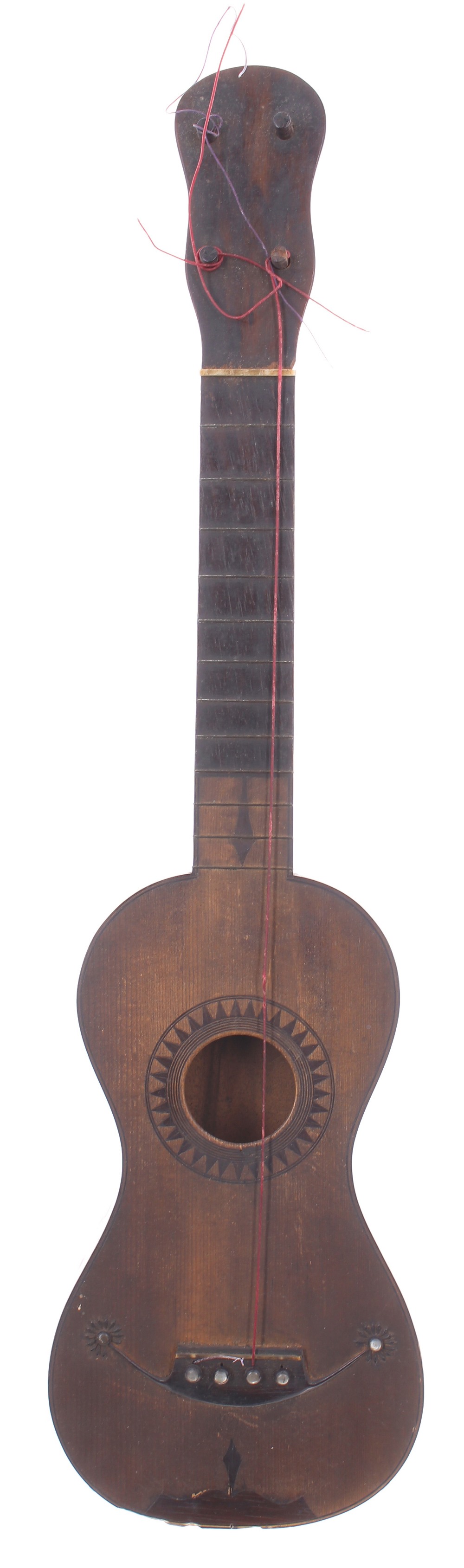 Early ukulele, probably French, circa 1900 in fitted mahogany case