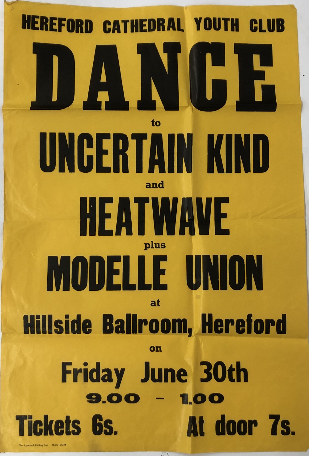 The Uncertain Kind - eight original concert posters featuring The Uncertain Kind at various Welsh - Image 8 of 8