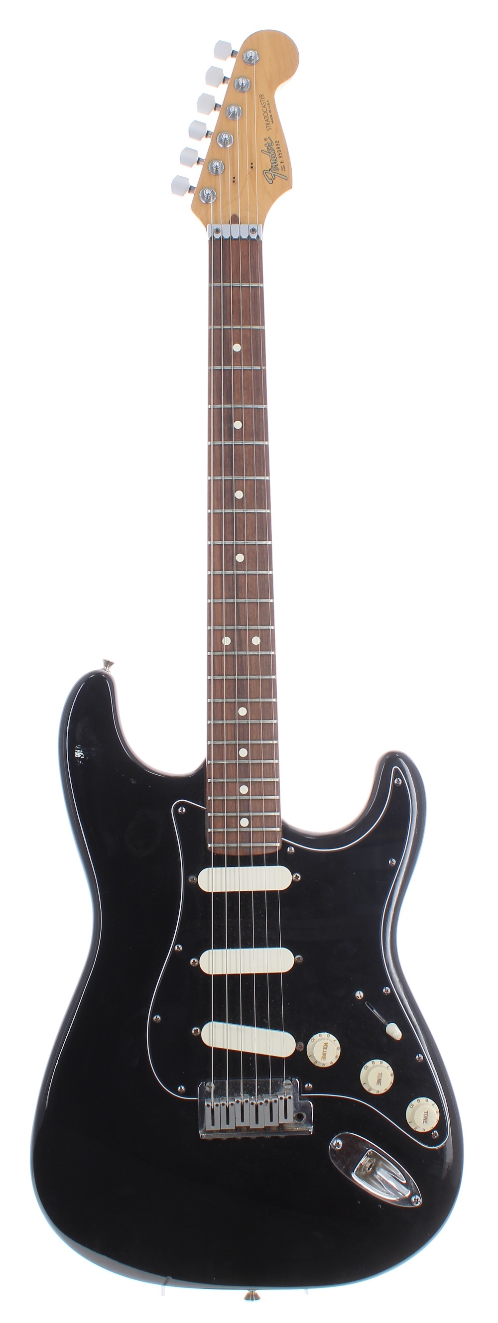 1990 Fender Stratocaster Plus electric guitar, made in USA, ser. no. E9xxxx2; Finish: black,