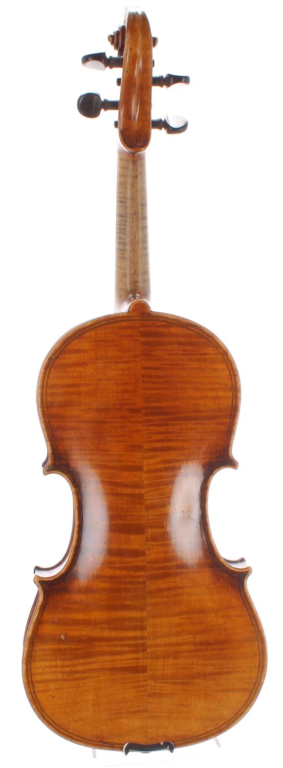 Early 20th century Maggini copy violin labelled Nicolas Lupot..., 14 1/4", 36.20cm - Image 2 of 2