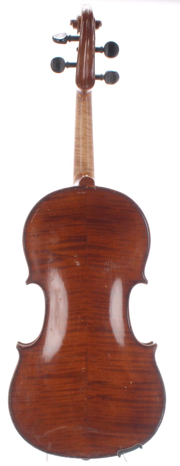 Czechoslovakian violin labelled Casper Strnad, Fecit Prague, Anno 1931, 14 1/4", 36.20cm - Image 2 of 2