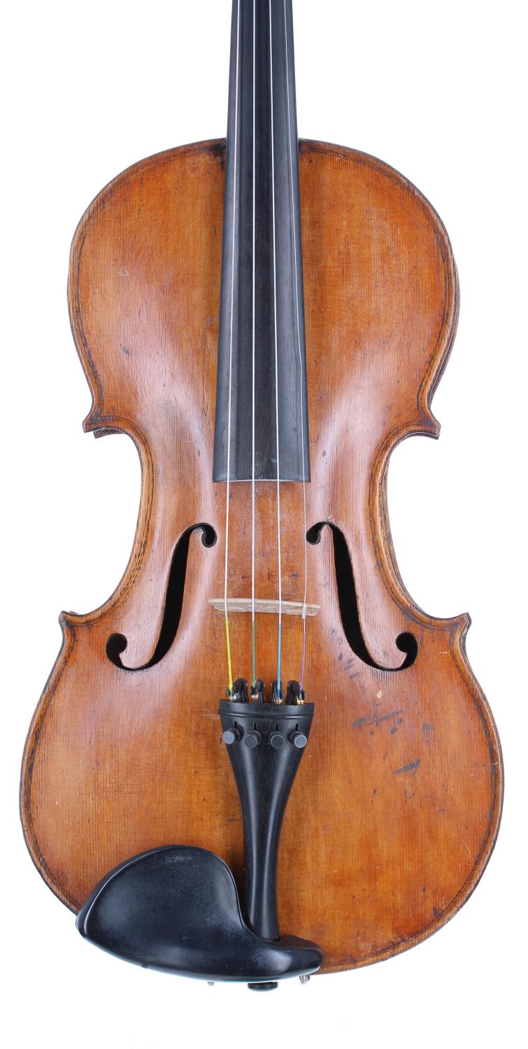 Interesting late 19th century violin, indistinctly signed in pencil to the inner back...1862, and