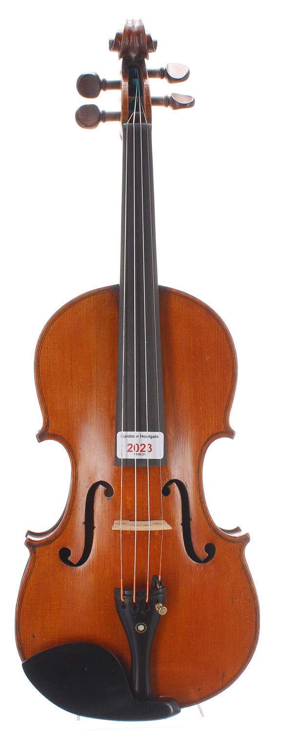 Early 20th century German violin, 14 3/16", 36cm