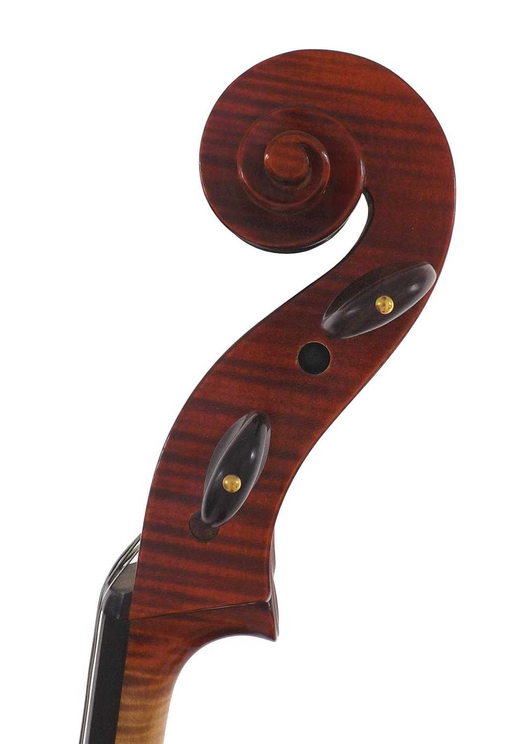 Contemporary violoncello labelled Sevola Cremonese, Fratelli Molini Carlo & Giorgio, fecit Parmae - Image 3 of 3