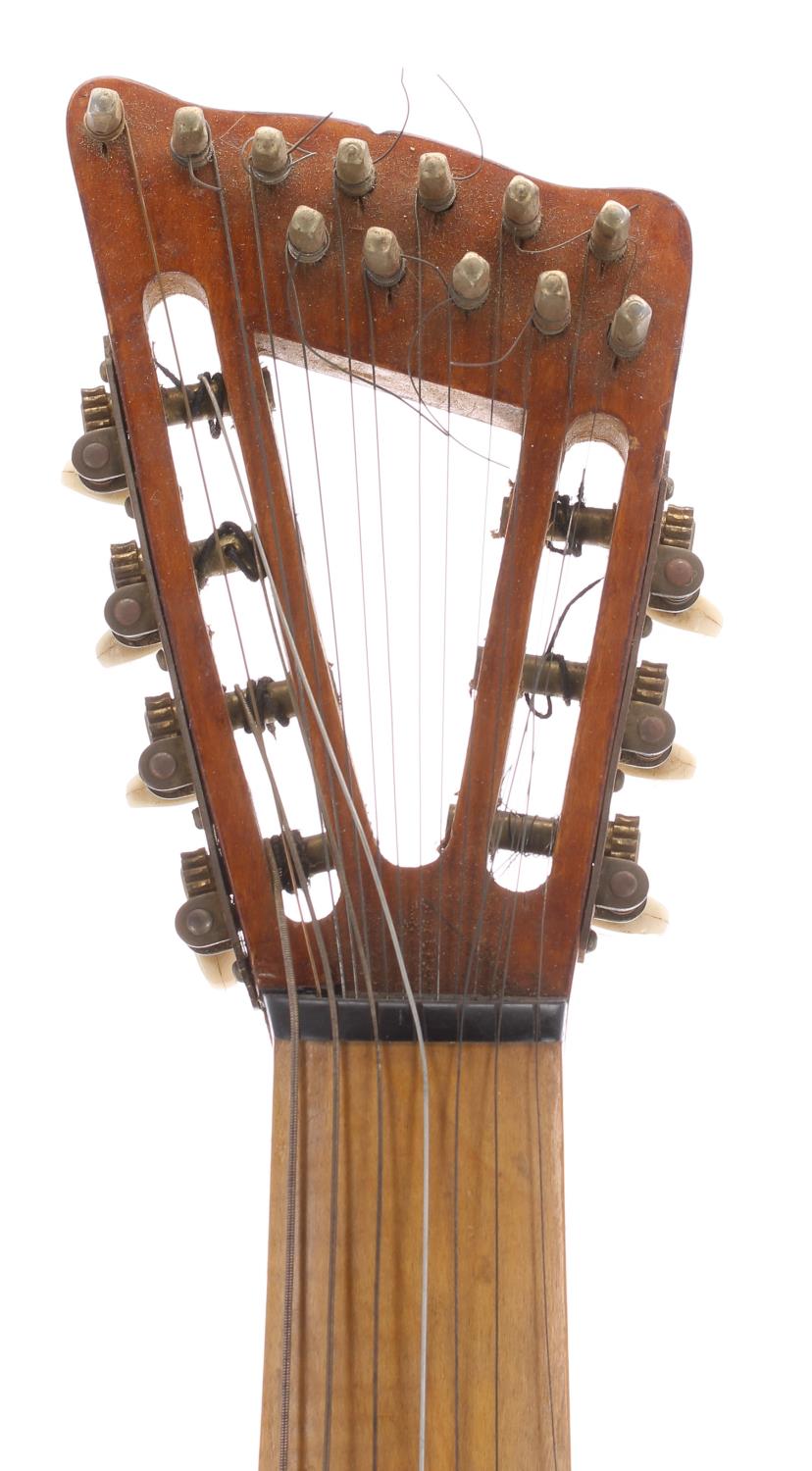 Unusual contemporary fourteen string viola D'Amore, labelled William N Sheppherd, maker, Wood - Image 3 of 4