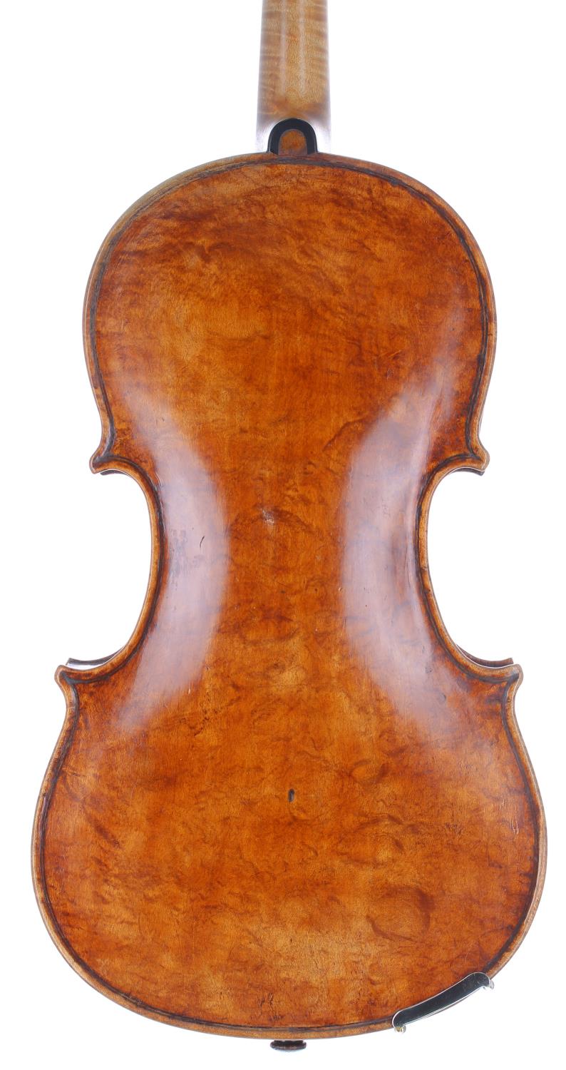 Interesting late 18th/early 19th century violin, possibly English, indistinctly labelled... Giovanni - Image 2 of 3