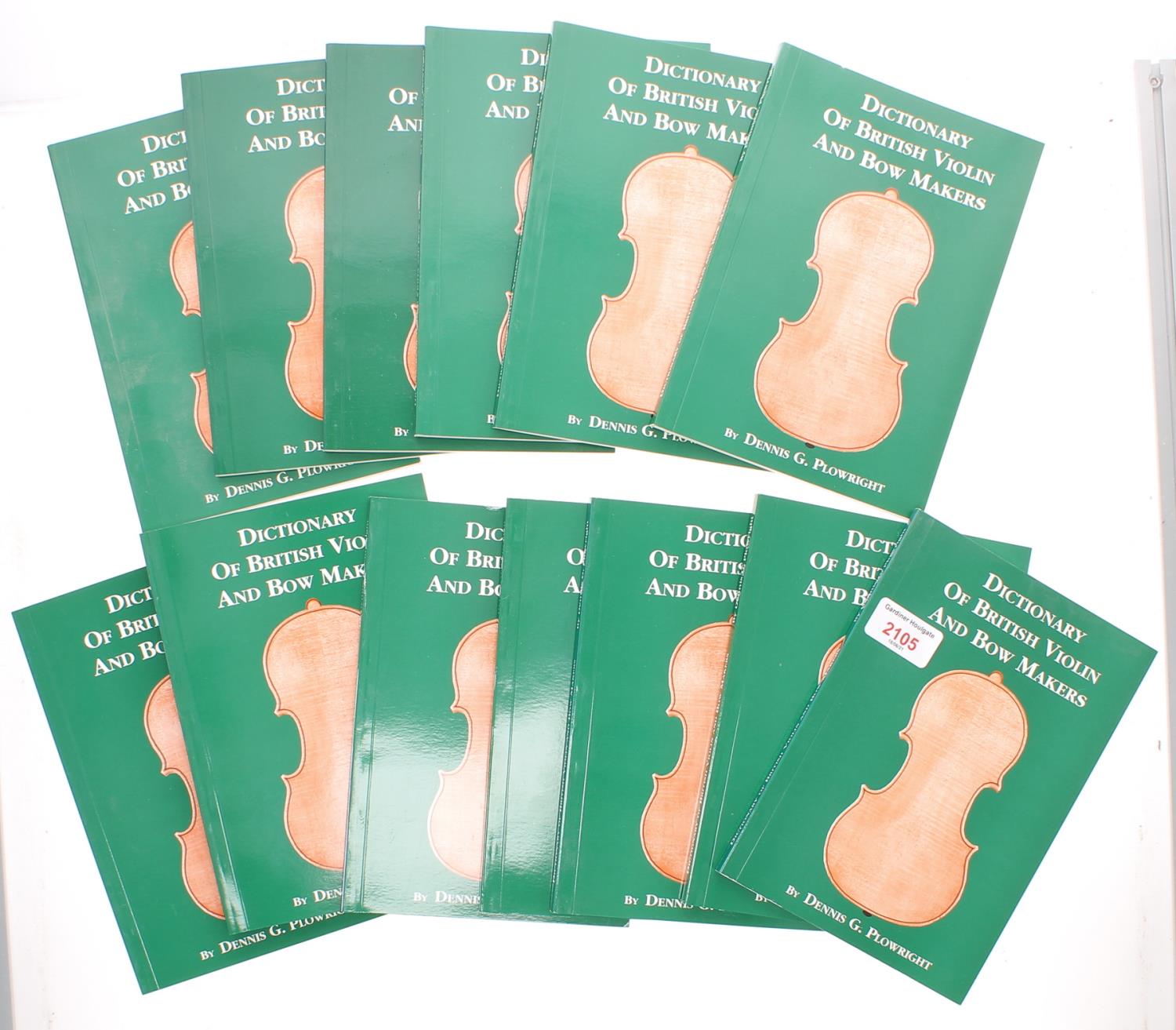 Dennis G. Plowright - Dictionary of British Violin and Bow Makers (thirteen paperbacks)