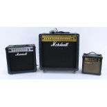 2002 Marshall MG50DFX guitar amplifier, foot switch; together with a Marshall MG15CFX amplifier