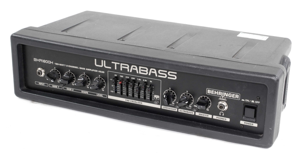 Behringer Ultrabass BXR1800H 180 watt two channel bass guitar amplifier head