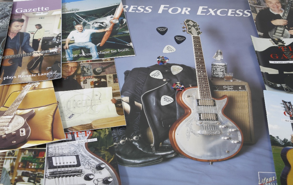 Collection of Zemaitis members only guitar magazines, published by the Zemaitis Club; together