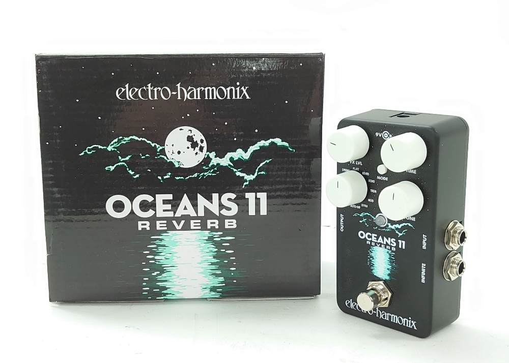 Electro-Harmonix Oceans 11 reverb guitar pedal, boxed