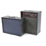 1970s Jedson tremolo amp in need of servicing; together with a Sound City 30R guitar amplifier