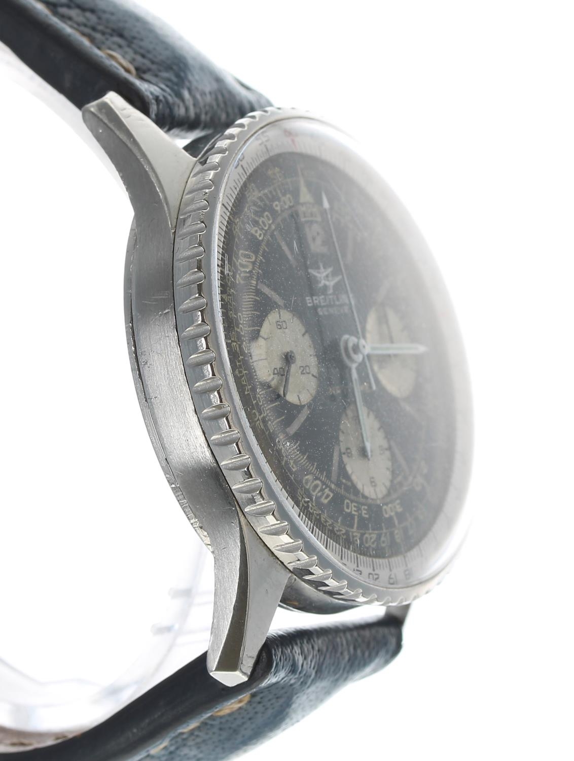 Breitling Navitimer chronograph stainless steel gentleman's wristwatch, ref. 806, circa 1966, serial - Image 4 of 7