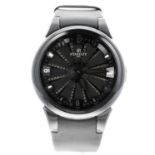 Perrelet Turbine XS automatic stainless steel and black PVD lady's wristwatch, ref. A2046, no.