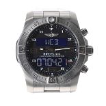 Breitling Exospace B55 Connected chronograph digital/analogue titanium gentleman's bracelet watch,