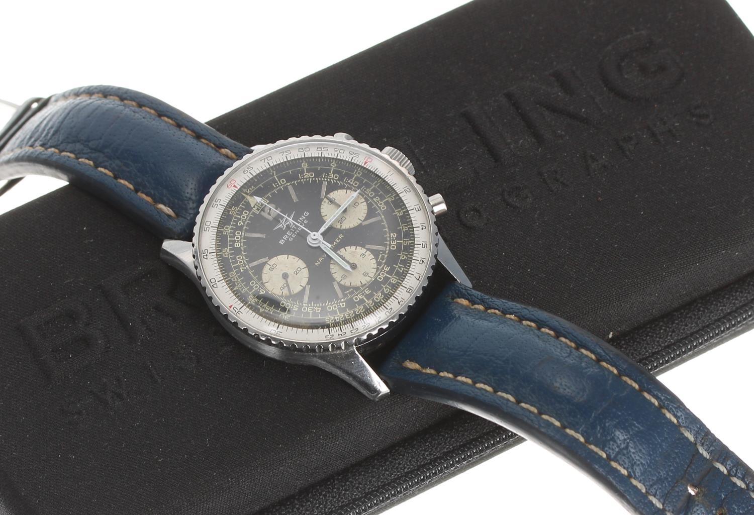 Breitling Navitimer chronograph stainless steel gentleman's wristwatch, ref. 806, circa 1966, serial - Image 2 of 7