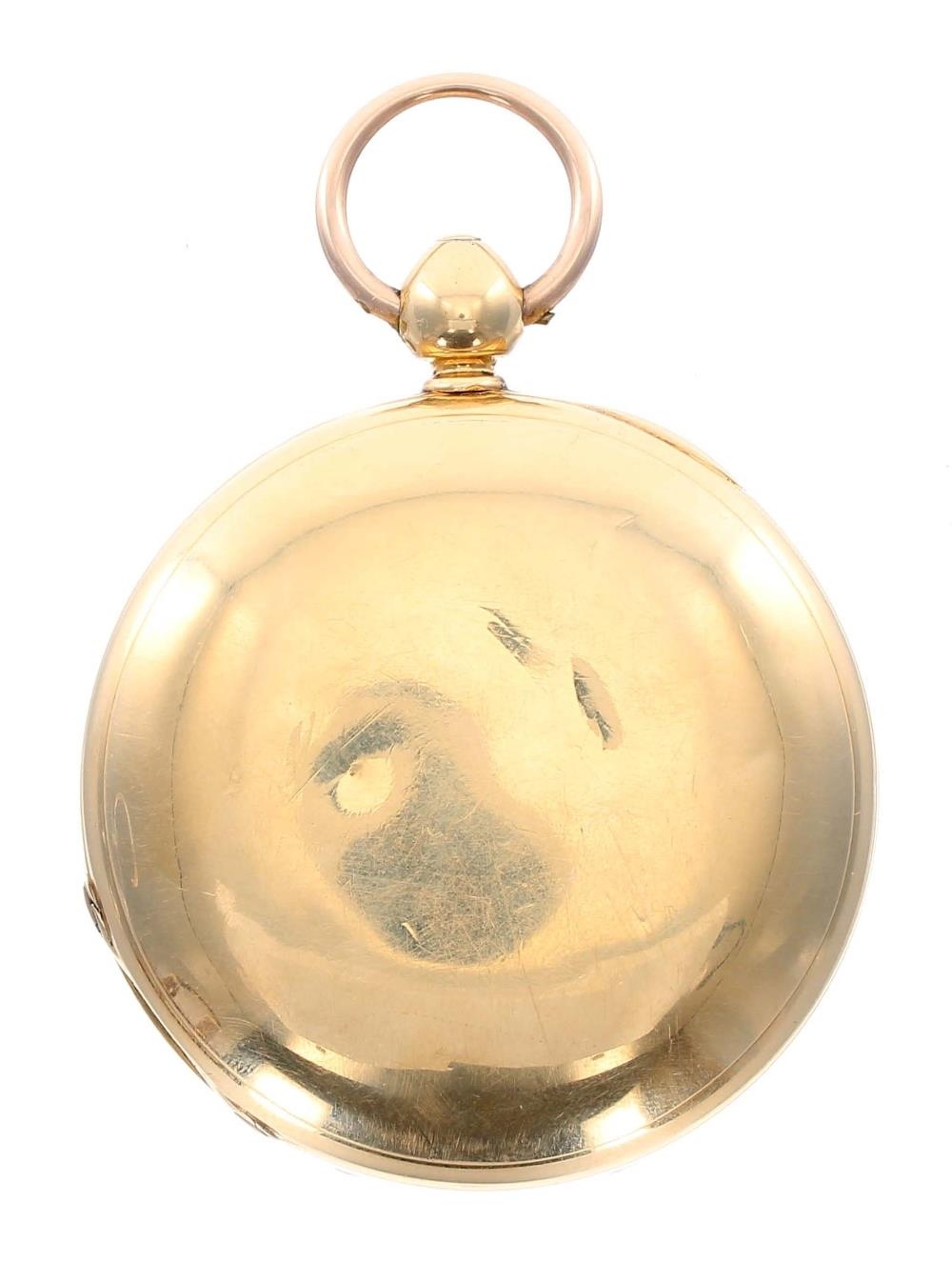 19th century 18k fusee lever hunter pocket watch, the movement signed Thos Blundell, Liverpool, - Image 3 of 4