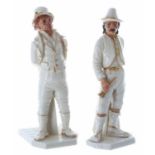 Royal Worcester - Two James Hadley design Countries of the World series porcelain figures;