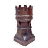 Glazed stoneware chimney pot, 30" high (at fault)