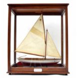 Good model pond yacht - 'Seabird Half Rater'  - one design class sailing boat 'Sandpiper', sail no.