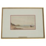 Hon Mrs Baillie Cochrane (1846-1929) - 'Near Cadland, Southampton', signed watercolour, 7" x 12" *