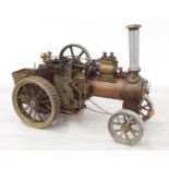 Model of a steam traction engine, 18" long, 12" high