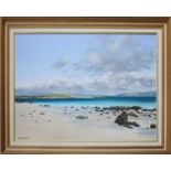 Ray Greenfield (20th/21st century) - 'Iona, North Coast', signed also inscribed with the title verso