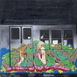 **Shunks (20th/21st century) - graffiti work on the London Underground, signed also