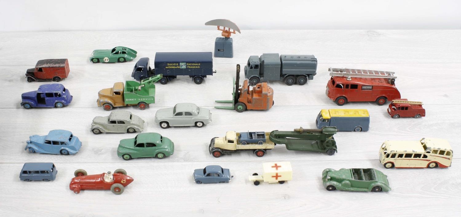 Dinky Toys - collection of playworn diecast automobiles