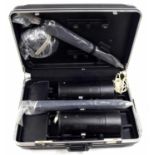 Cased pair of Bowens Mono Silver photography flash heads