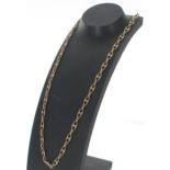 14k yellow gold necklace, 20.8gm, 25" long (558601-1-A)