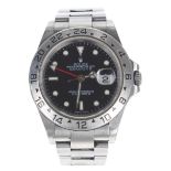 Rolex Oyster Perpetual Date Explorer II stainless steel gentleman's bracelet watch, ref. 16750 T,