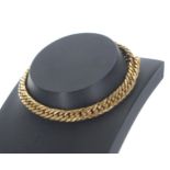 18k yellow gold metal curb bracelet, 28.8gm 8" long (139892-1-A)