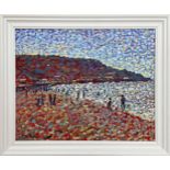 Paul Stephens (20th/21st century) - 'At The Seaside, Sennen, Cornwall', signed also extensively