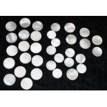 Collection of Chinese mother of pearl gaming counters