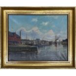 Carl Vilhelm Larsen (1880-1993) - 'Port of Copenhagen, Denmark', signed also extensively inscribed