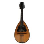 Neapolitan mandolin by and labelled Cav Giov de Meglio...Napoli 1911, Mod. 1, no. 17065; also signed