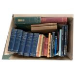 Box of various old music related books, including a set of Groves Dictionaries vol I-V