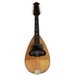 Neapolitan mandolin by and labelled Carlo Loveri & Figlio of Naples circa 1912, with rosewood