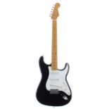 Fender '54 Reissue Stratocaster electric guitar, made in Japan, ser. no. T0xxxx3; Finish: black,