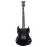 1973 Gibson SG Special electric guitar, made in USA, ser. no. 0xxxx9; Finish: black, refinish,