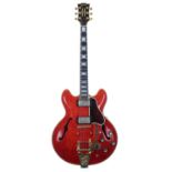 1966 Gibson ES-355 semi-hollow body electric guitar, made in USA, ser. no. 3xxxxx1; Finish: