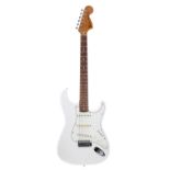 1978 Fender Stratocaster electric guitar, made in USA, serial no. S8xxxx6; Finish: white, thick poly