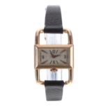 Jaeger-LeCoultre Hermes Etrier 'Luchetto' 18ct lady's wristwatch, case no. 489xxx, circa 1960s,