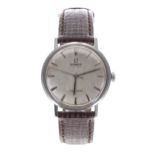 Omega Seamaster automatic stainless steel gentleman's wristwatch, circa 1960s, linen silvered dial