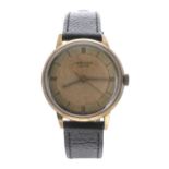 J.W. Benson 15ct automatic gentleman's wristwatch, import hallmark for London 1958, the movement